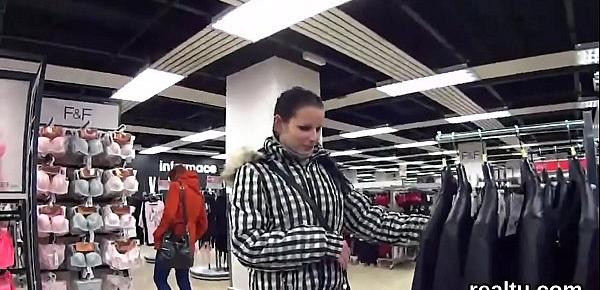  Charming czech kitten gets seduced in the mall and penetrated in pov